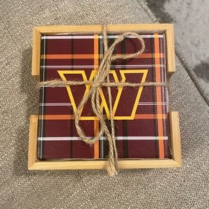 NEW Washington Commanders Coasters, set of 4